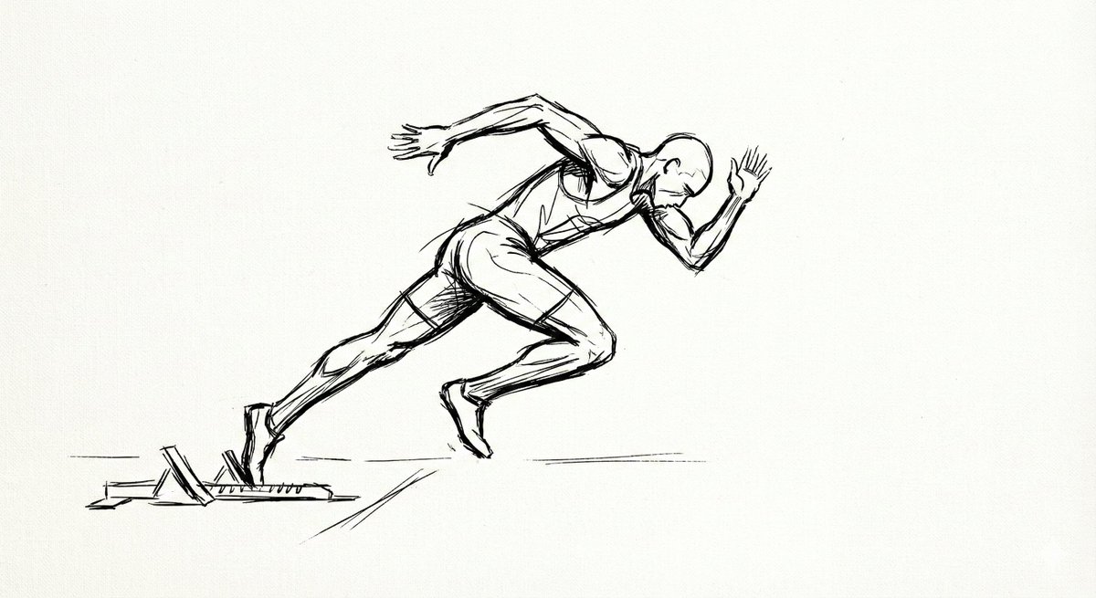 Minimal Ink Gesture Sketch Image Generation Prompt AI image template preview