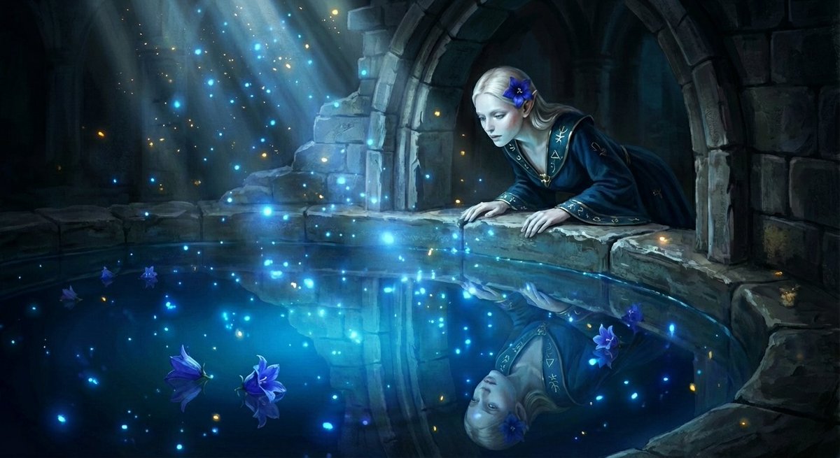 Watercolor Semi-Realistic Fantasy Animation Style Prompt AI image template preview