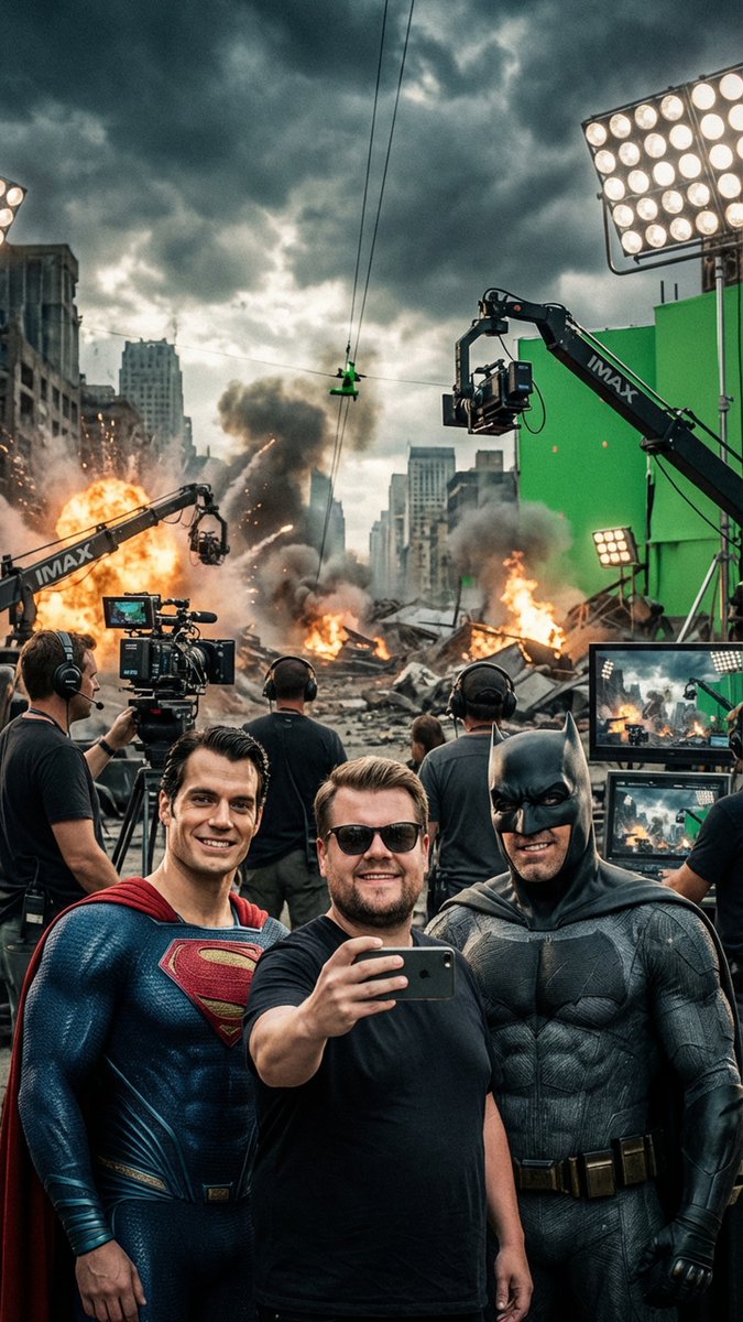 Behind-the-Scenes Selfie Identity Swap Prompt example 4