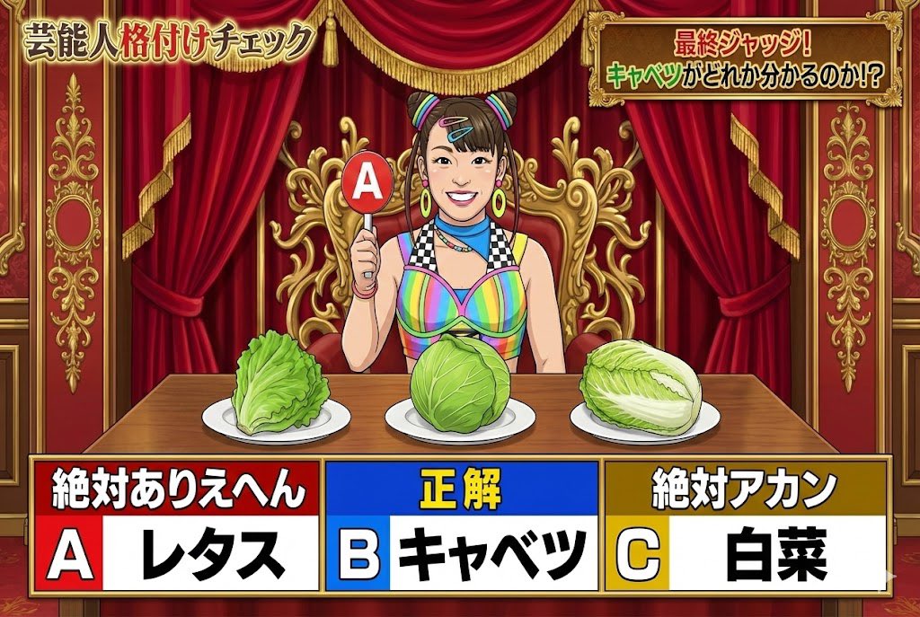 Japanese TV Parody Image Generation Prompt example 2
