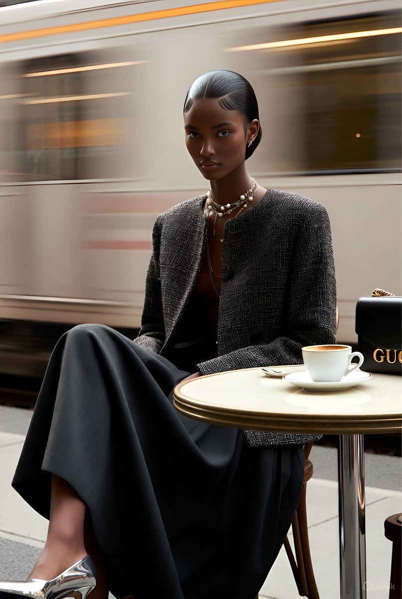 Gucci Campaign Subway Platform Fashion Prompt example 3