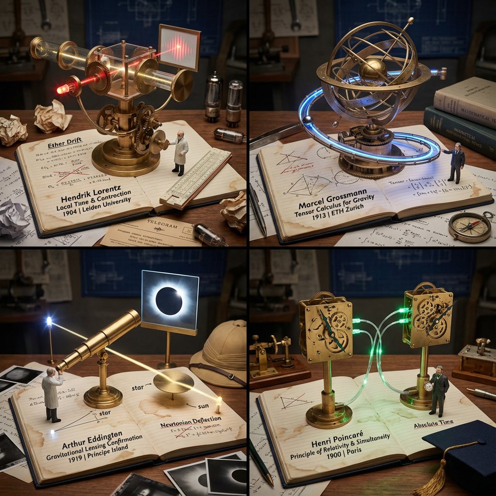 Scientific Discovery Visualization: Kinetic Sculpture Lab Notebook AI image template preview