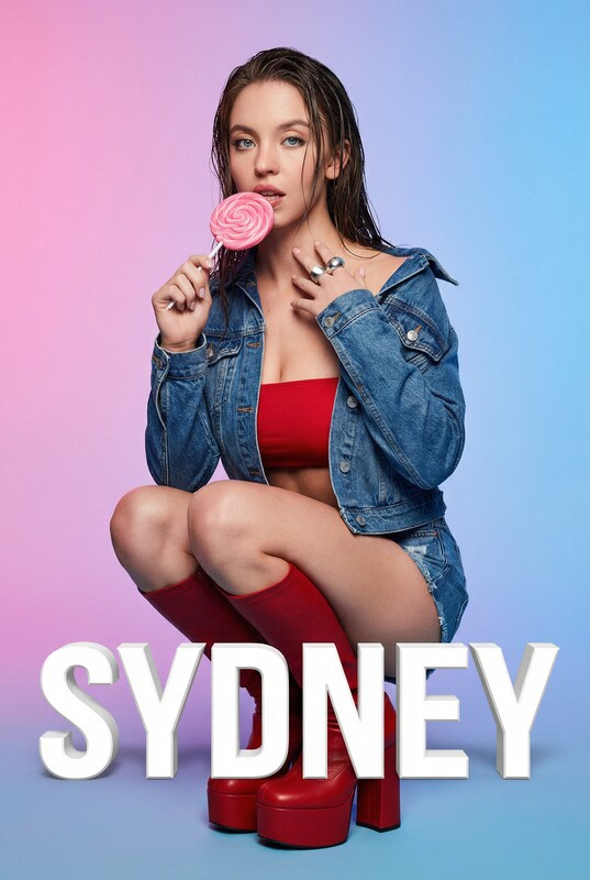 Playful Portrait with Foreground Text and Gradient Background AI image template preview