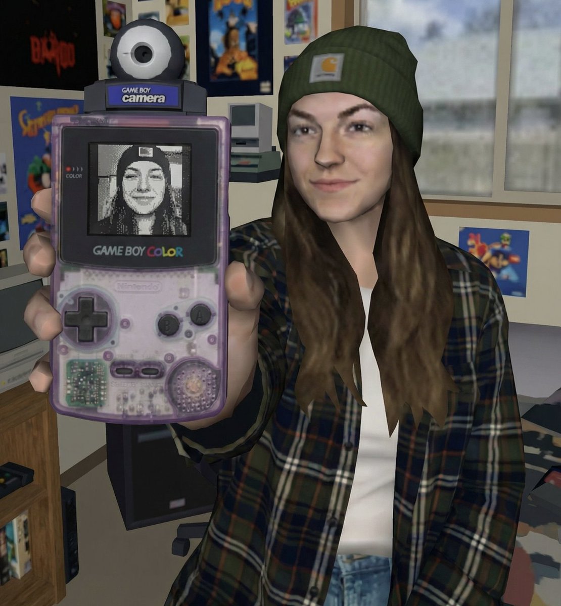 Early 2000s Video Game Render Style Transfer AI image template preview