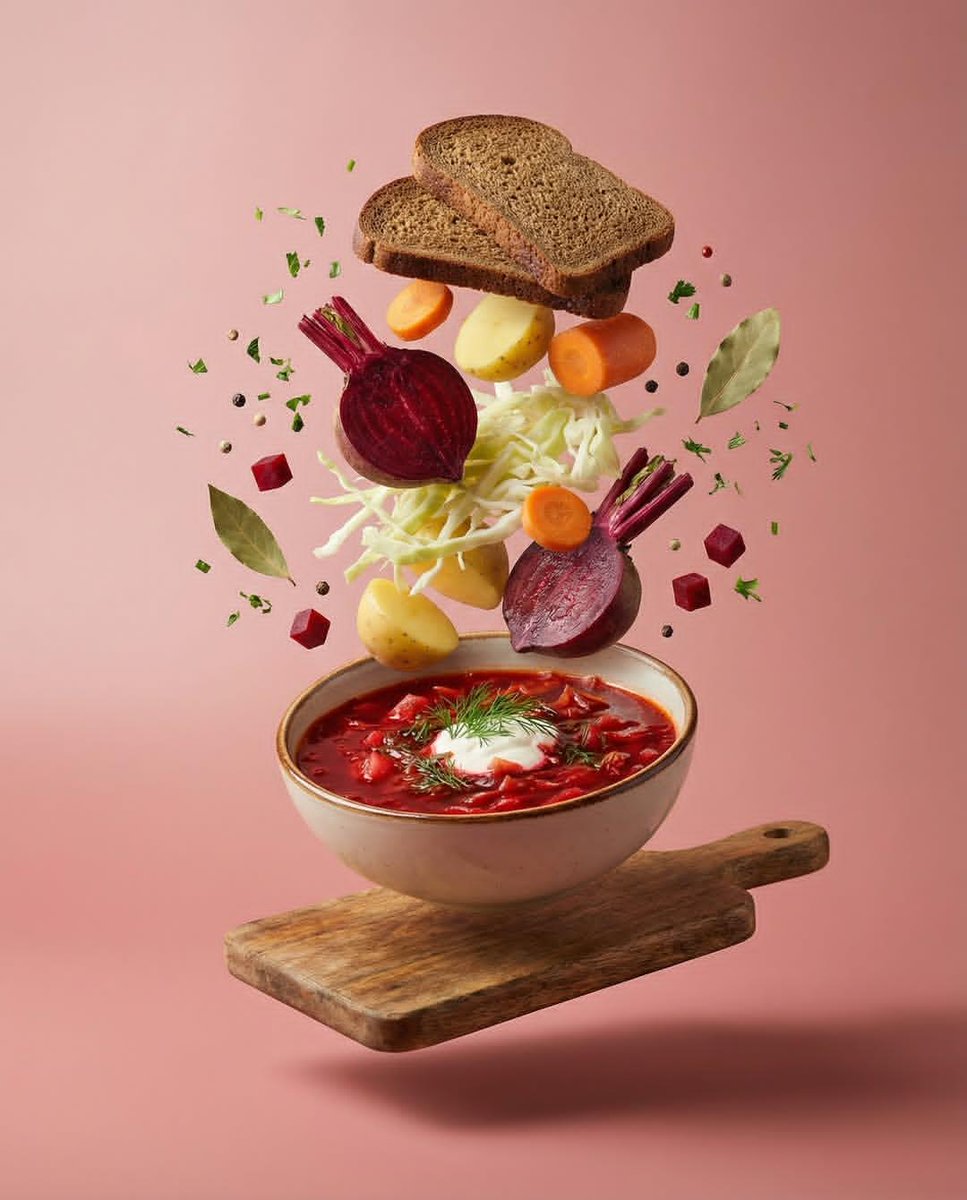 Deconstructed Food Photography Series in Levitation example 2