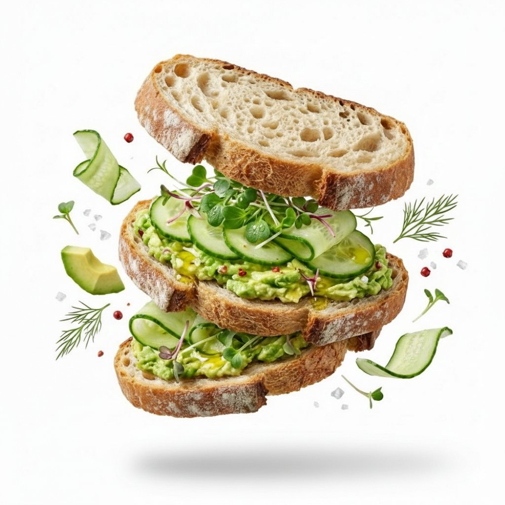 Minimalist Exploded View Commercial Food Photography example 2