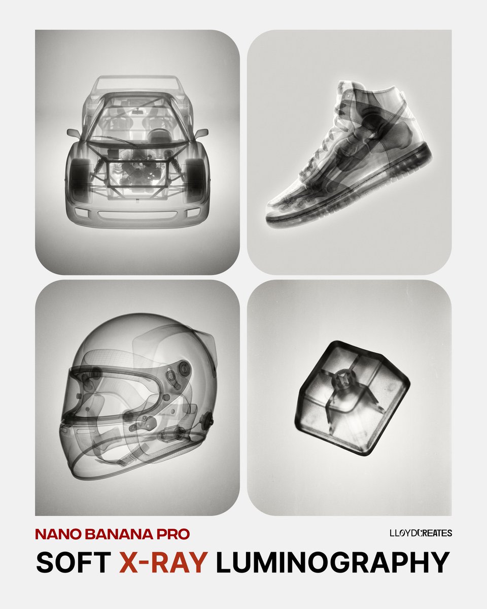 Soft X-Ray Luminography Style Template AI image template preview