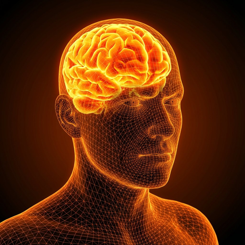 Cybernetic Medical Visualization Prompt AI image template preview