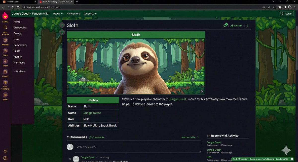 Video Game Wiki Style Image Generation AI image template preview