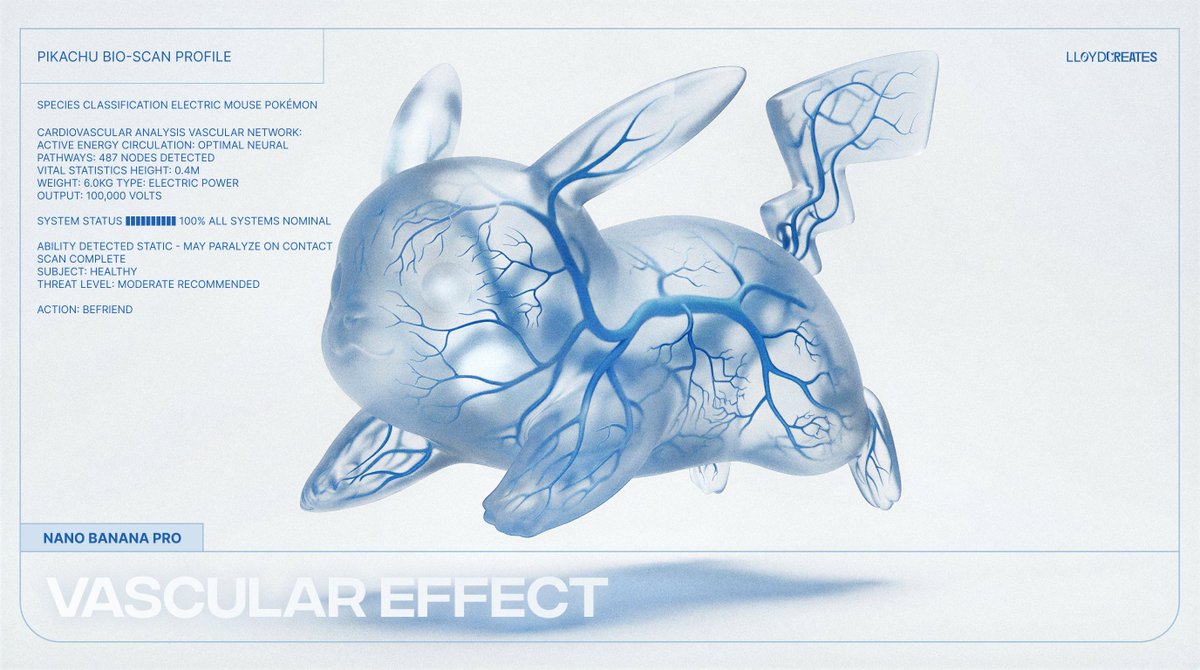 Vascular Effect Object Prompt AI image template preview