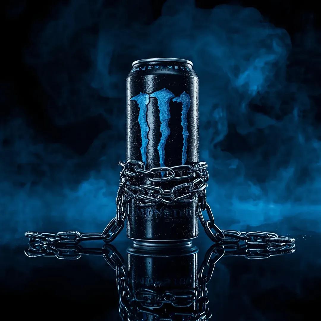 Dramatic Product Video Prompt for Monster Energy Drink AI image template preview