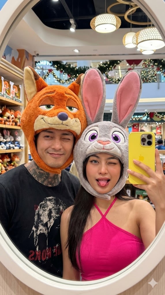 Zootropolis Couple Mirror Selfie Prompt example 3