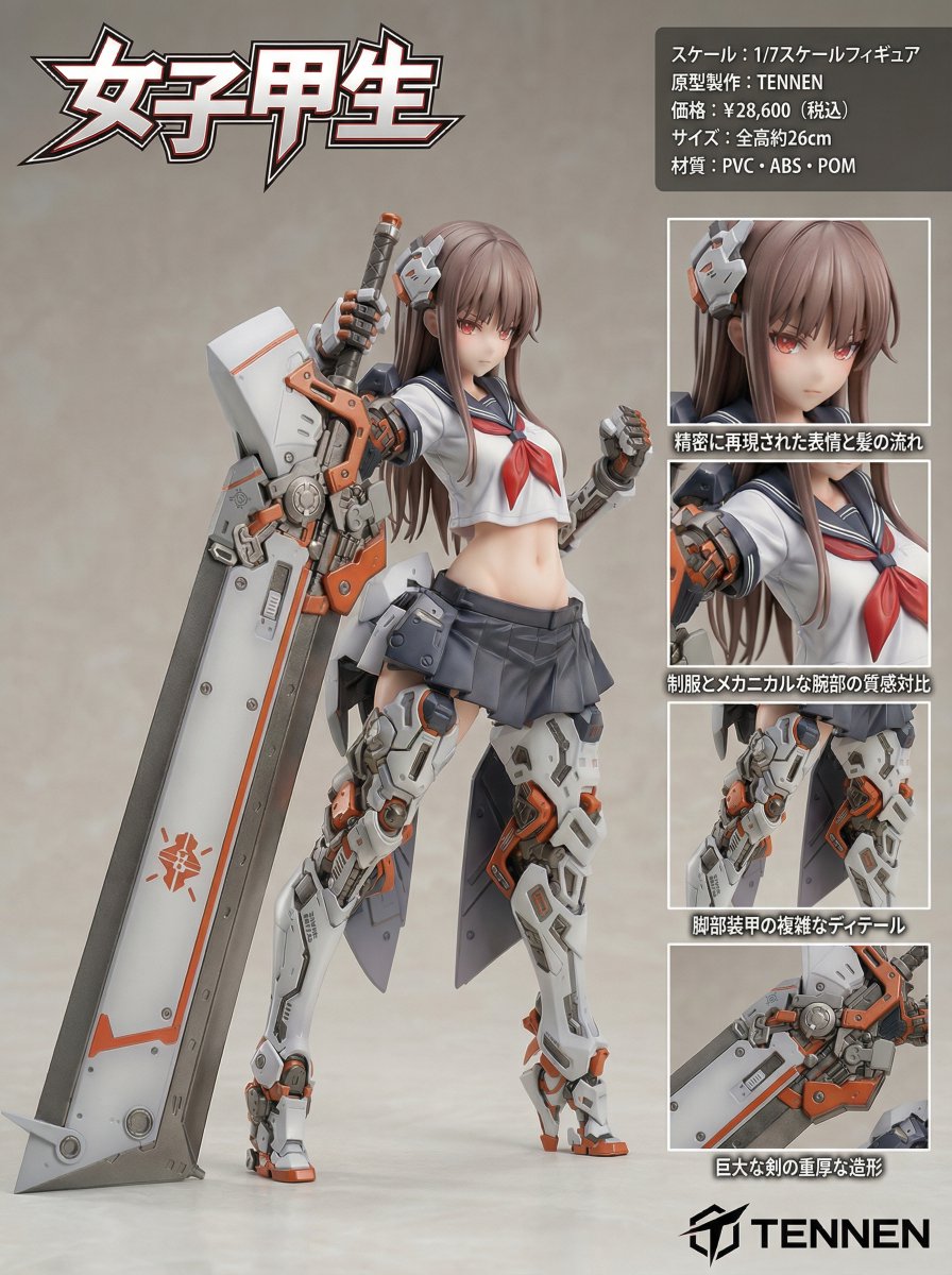 Figure/Model Kit Packaging Prompts for Armored Mecha Girl example 4