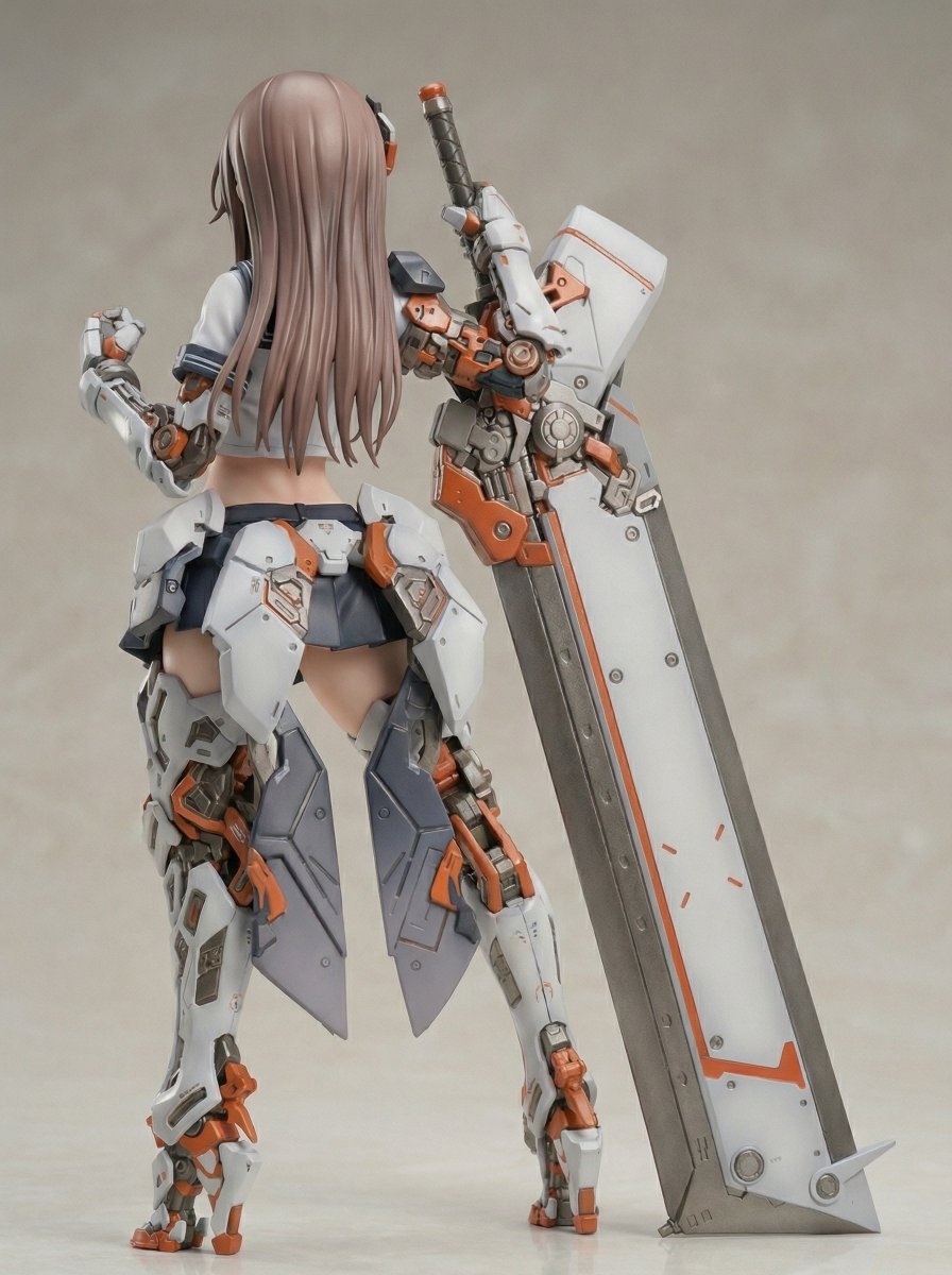 Figure/Model Kit Packaging Prompts for Armored Mecha Girl example 2