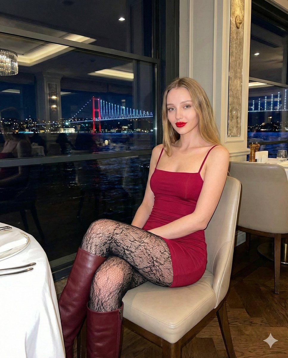 Luxury Bosphorus Restaurant Scene with Identity Lock AI image template preview