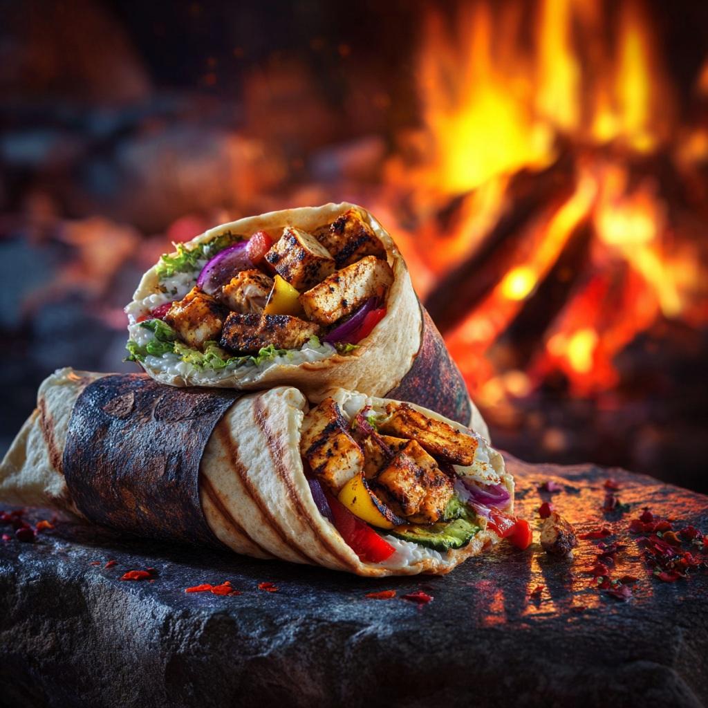 Cinematic Gourmet Grilled Food Photography Prompt example 1