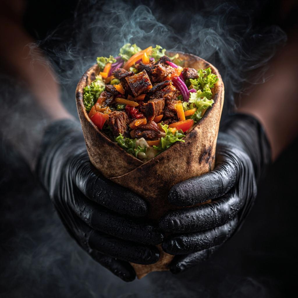 Cinematic Gourmet Grilled Food Photography Prompt example 2