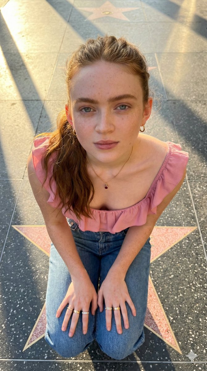 Golden Hour Candid Portrait on Walk of Fame example 5