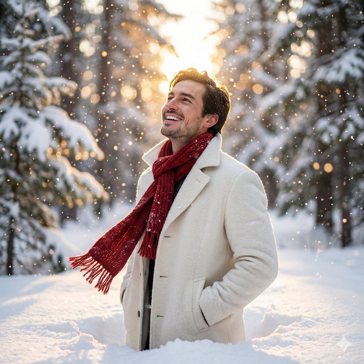 Ultra-Realistic Winter Portrait with Face Lock Prompt AI image template preview