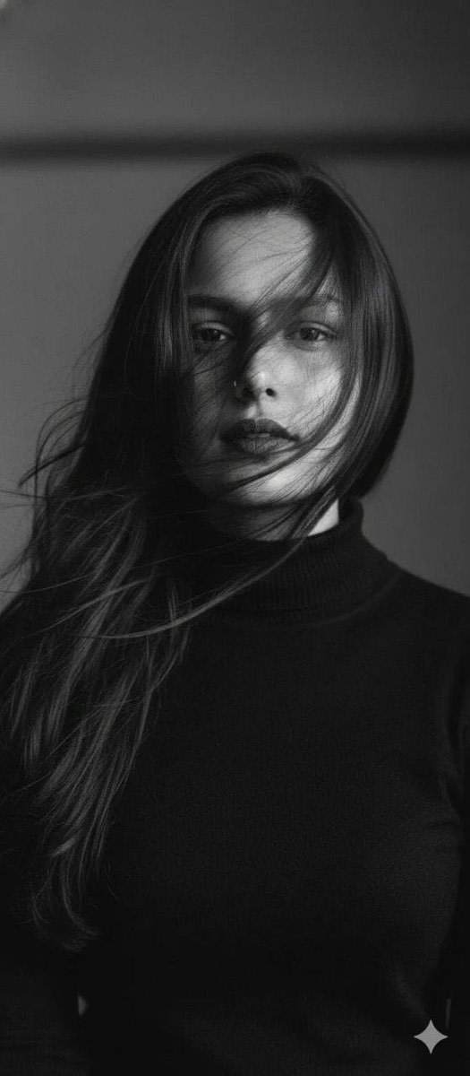 Ultra-Realistic Black and White Cinematic Portrait example 3