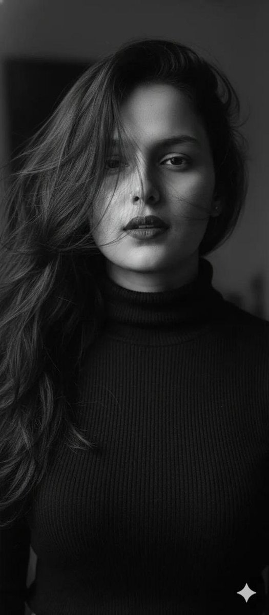 Ultra-Realistic Black and White Cinematic Portrait example 2