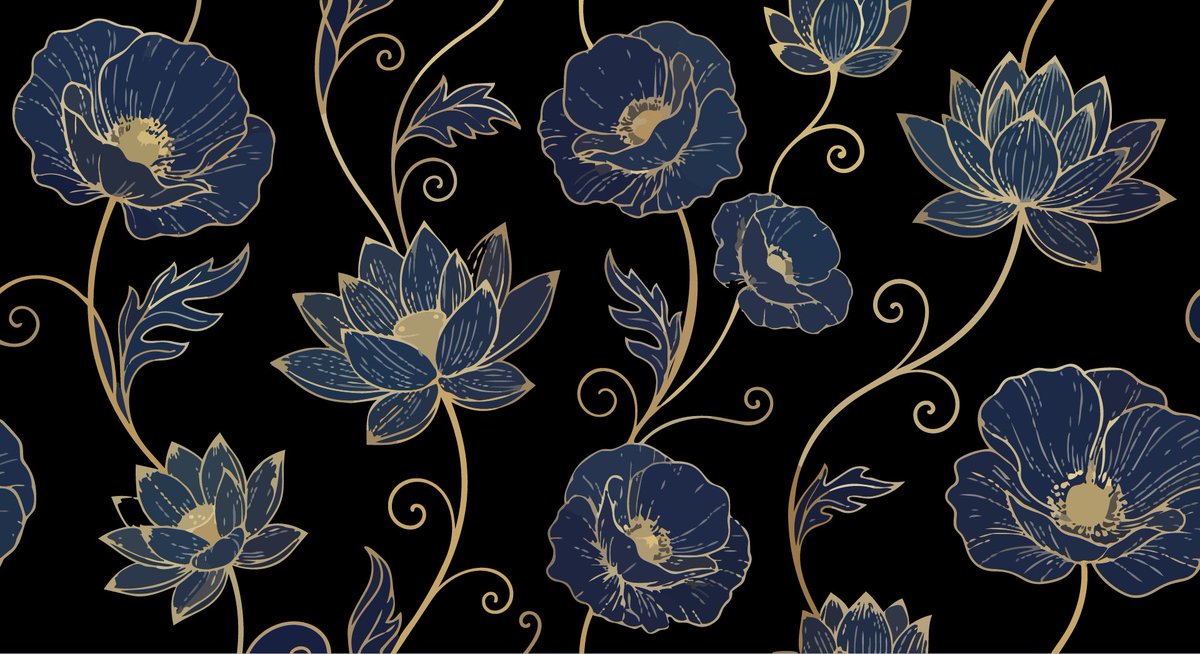 Elegant Luxurious Floral Vector Pattern Prompts (2 variations) AI image template preview