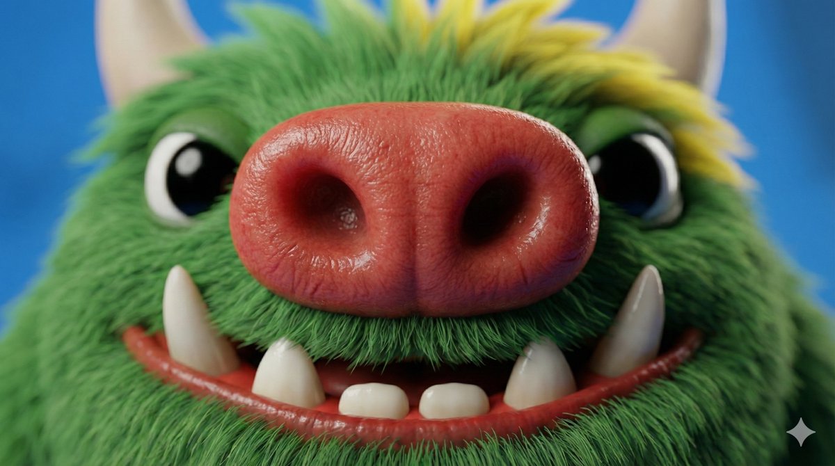 Close-up Character Nose Prompt AI image template preview