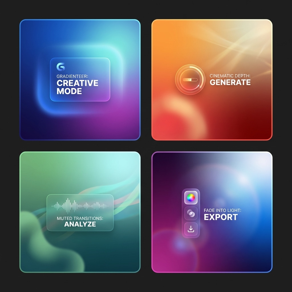 Premium Depth Gradient for Atmospheric Realism AI image template preview