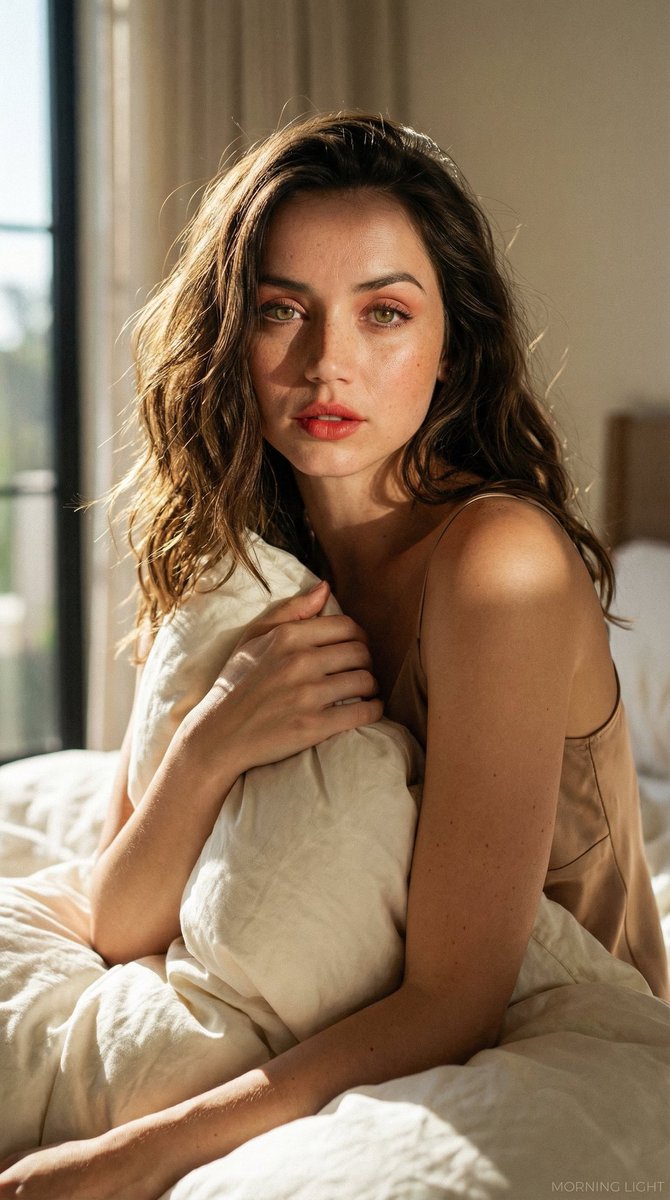 Morning Light Series Cinematic Portrait (Urdu/Hindi JSON) AI image template preview