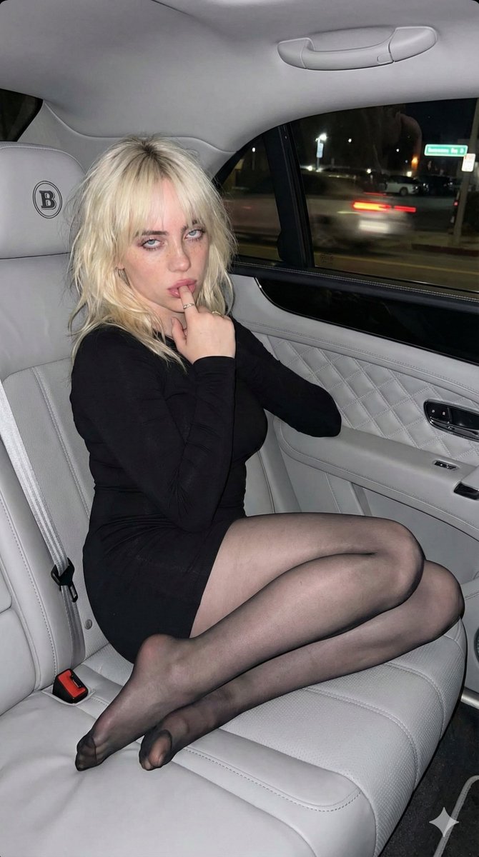 Direct Flash Portrait of Woman in Luxury Car Prompt example 2