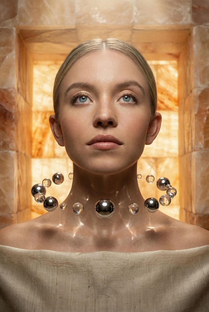 Sacred Alchemy Surreal Beauty Portrait Prompt AI image template preview