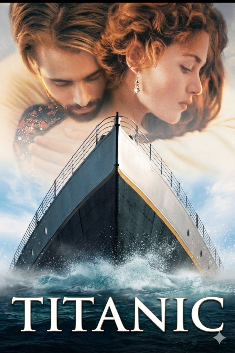 Image-to-Image Titanic Movie Poster Prompt AI image template preview
