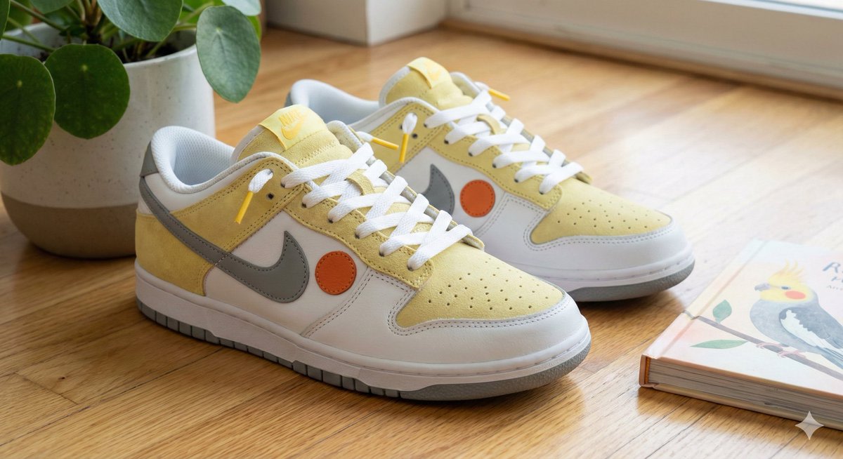 Cockatiel Model Sneakers Generated by Nano Banana Pro AI image template preview