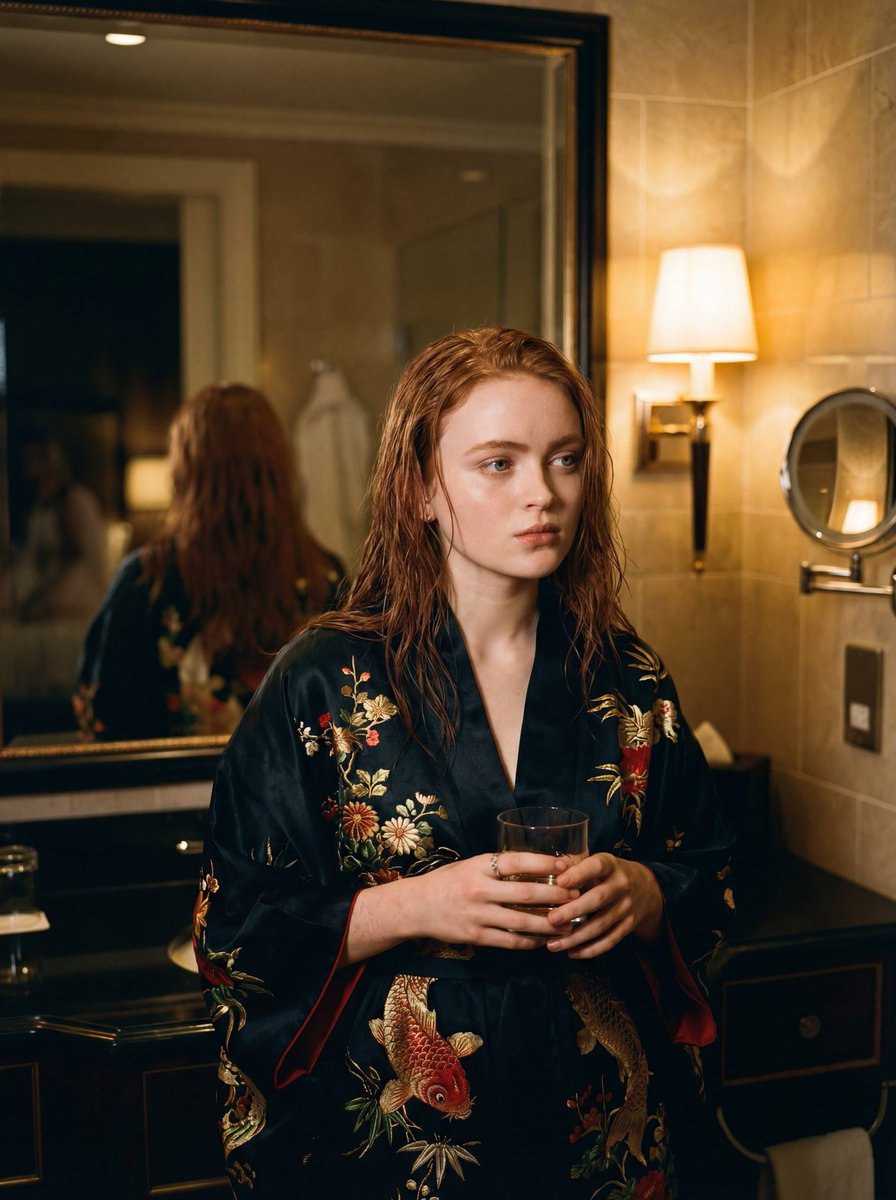 Celebrity Kimono Series in Cinematic Lighting AI image template preview