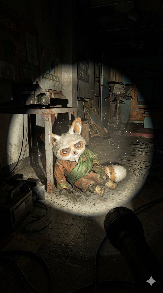 Abandoned Promotional Statue Conversion Prompt AI image template preview