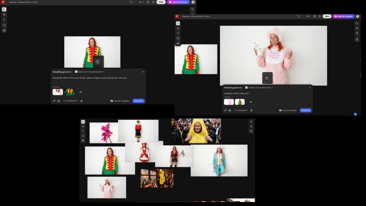 Outfit Swapping Workflow with Reference Images AI image template preview
