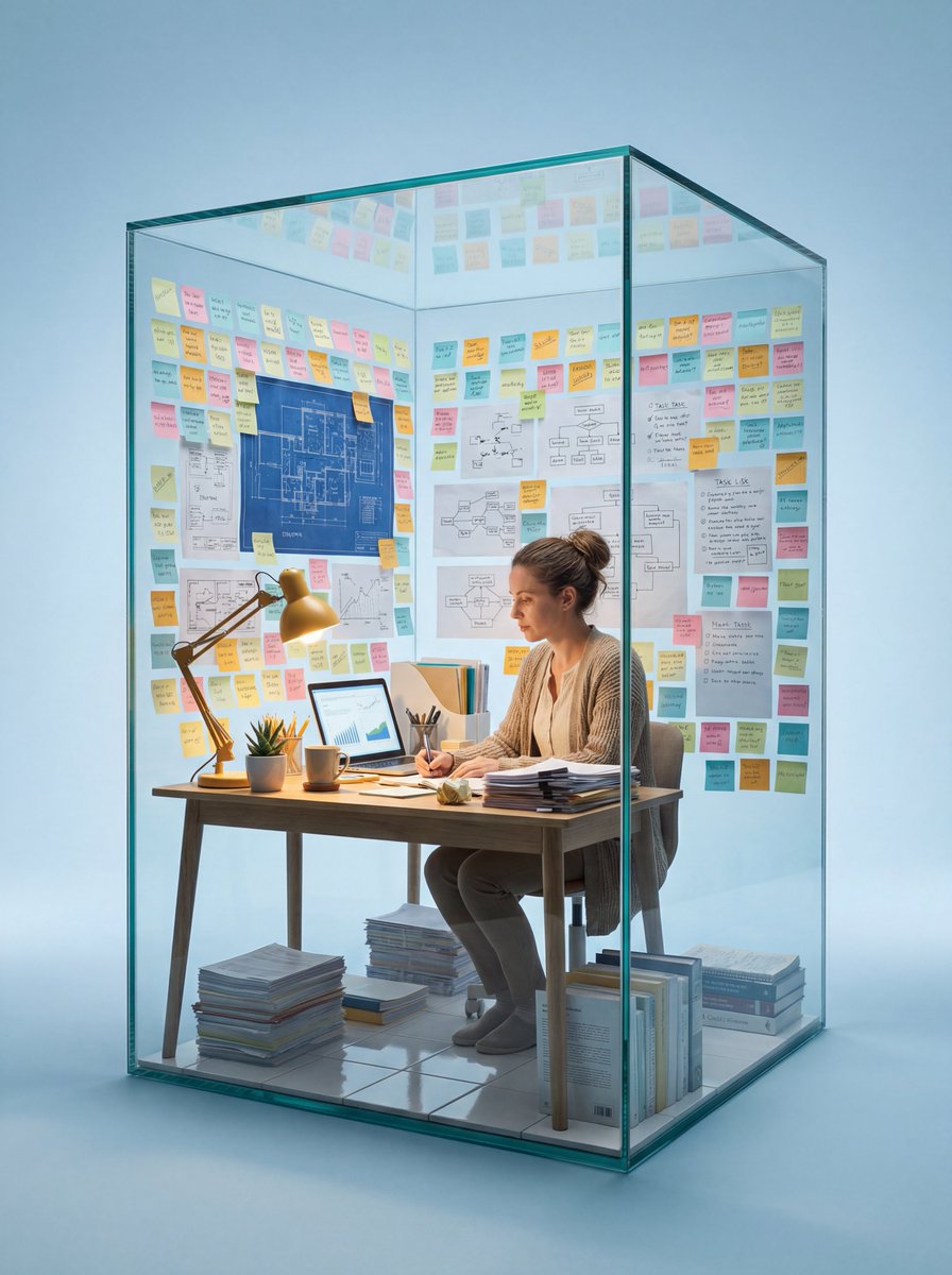 Macro Photography of Subject in Glass Workspace AI image template preview