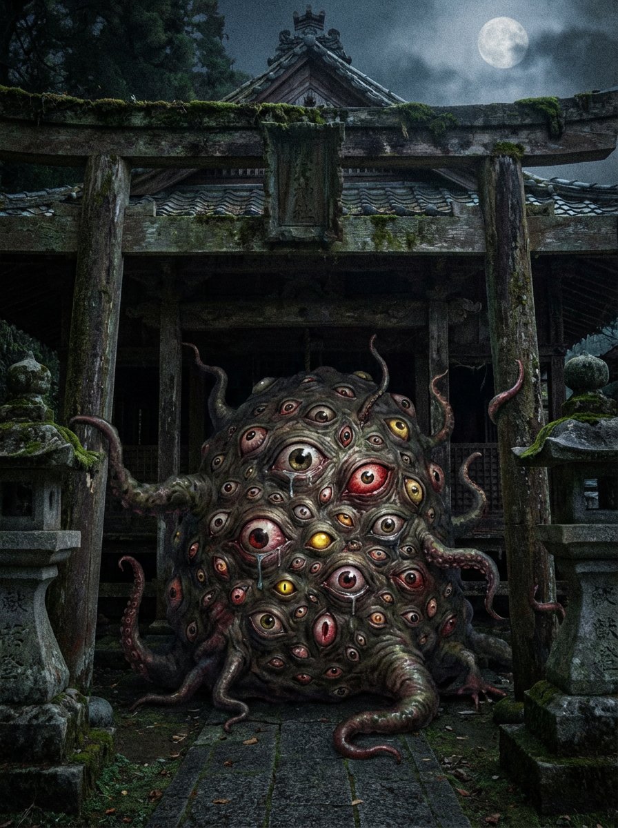 Creepy Monster Image Generation Prompt AI image template preview