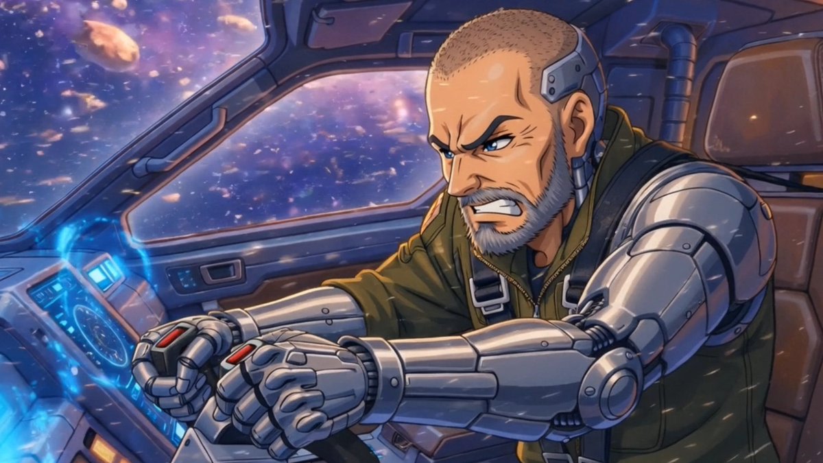 Sci-Fi Comic Poster Illustration JSON Prompt for Nano Banana Pro AI image template preview