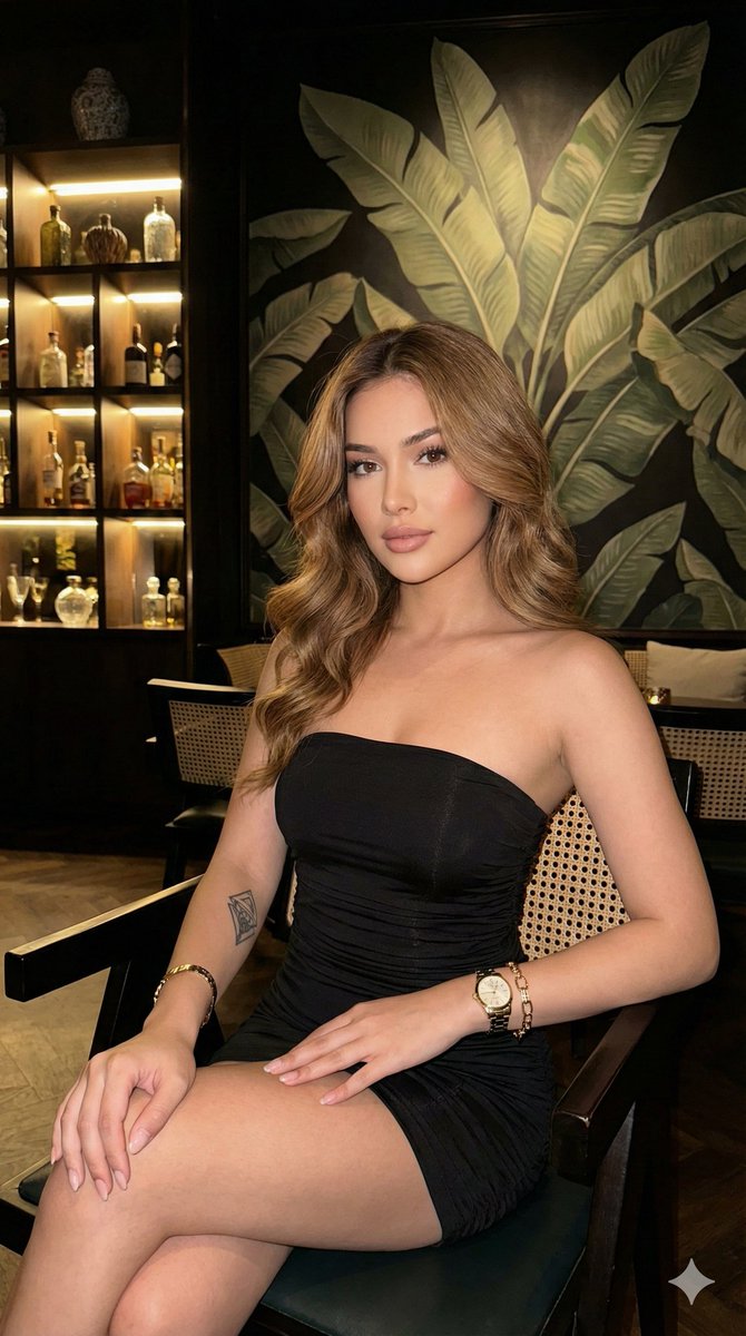 Ultra-realistic portrait in a luxury lounge AI image template preview