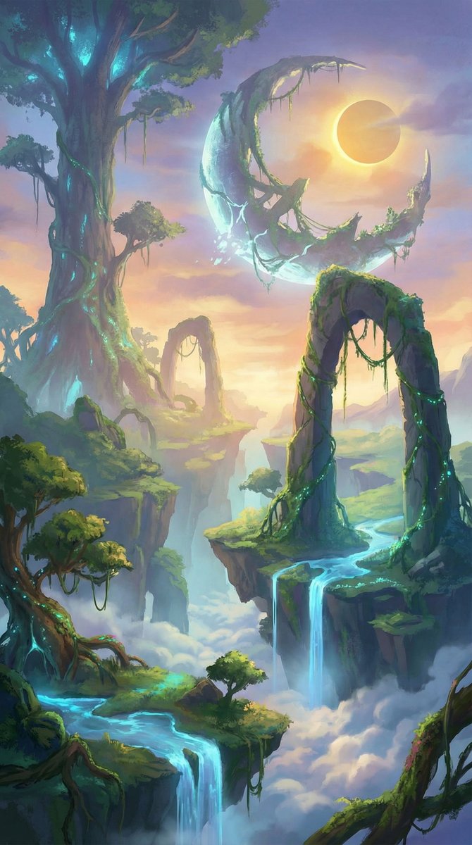Vast Open-World Game Environment Generator AI image template preview