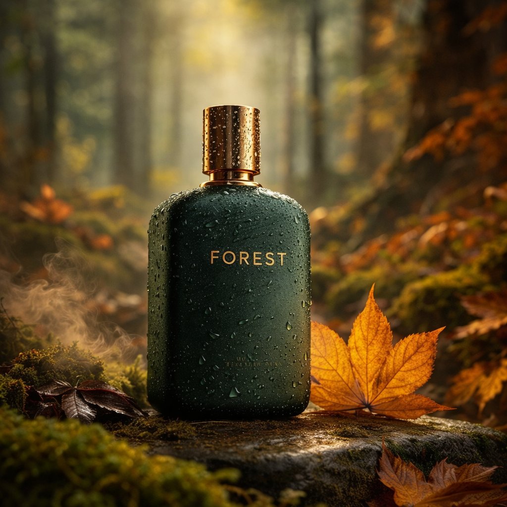 Photorealistic Product Photography in a Forest Setting example 3