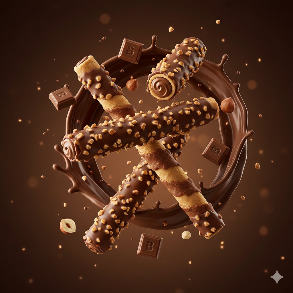 Product Render Config: Chocolate Wafer Hazelnut Edition AI image template preview