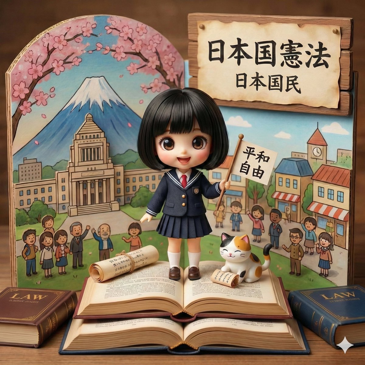 Generating Images from Song Titles: Japanese Constitution AI image template preview