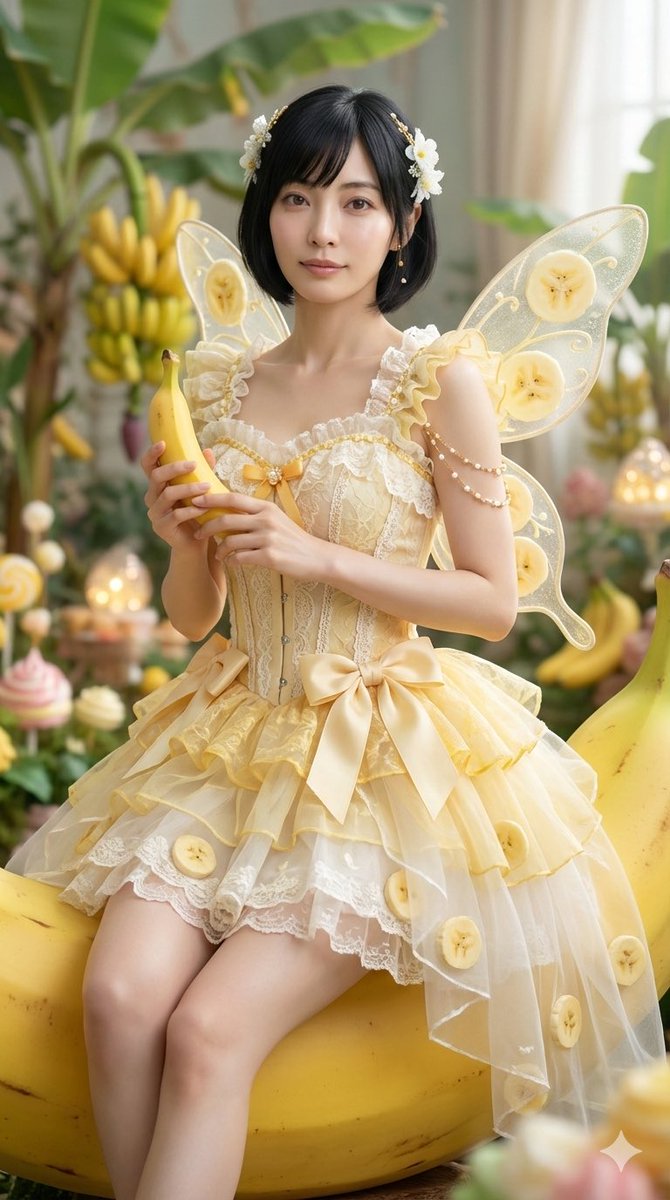 Cinematic Action Video Prompt: Banana Fairy vs. Zombies AI image template preview