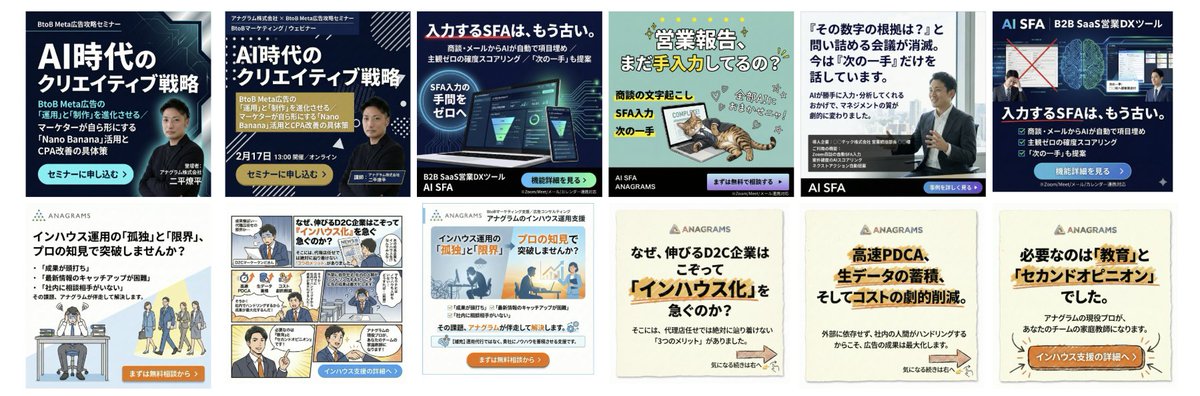 B2B Meta Ad Carousel Story Creation Prompt AI image template preview