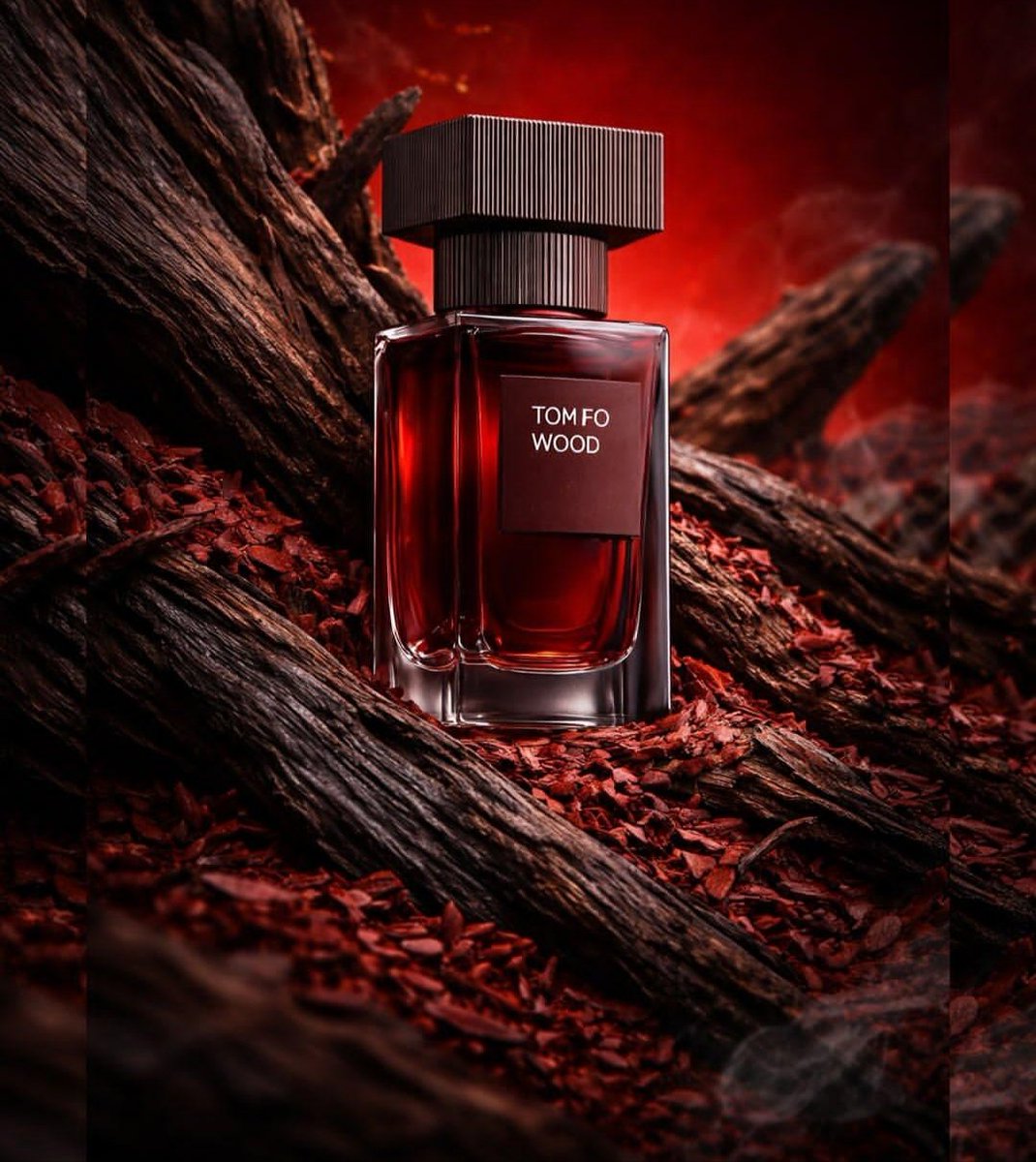 Ultra-Realistic Luxury Perfume Ad AI image template preview