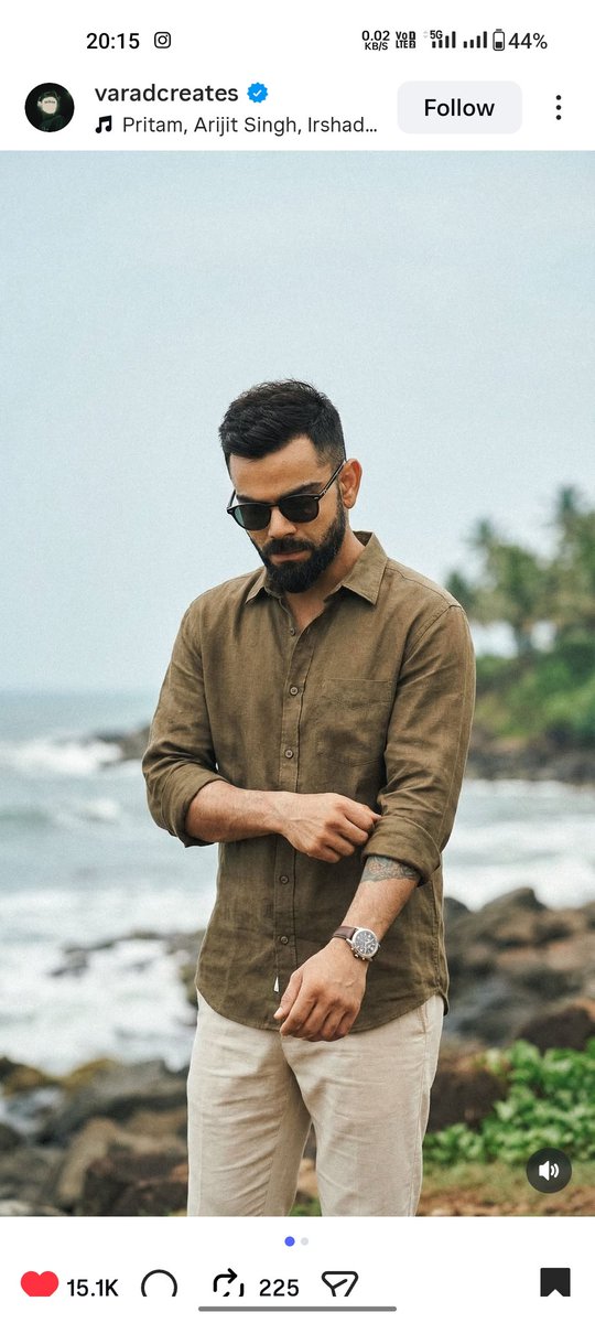 Ultra-Realistic Coastal Lifestyle Portrait (Virat Kohli) AI image template preview