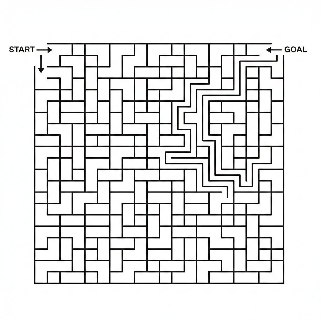 Maze Generation Failure in Nano Banana AI image template preview