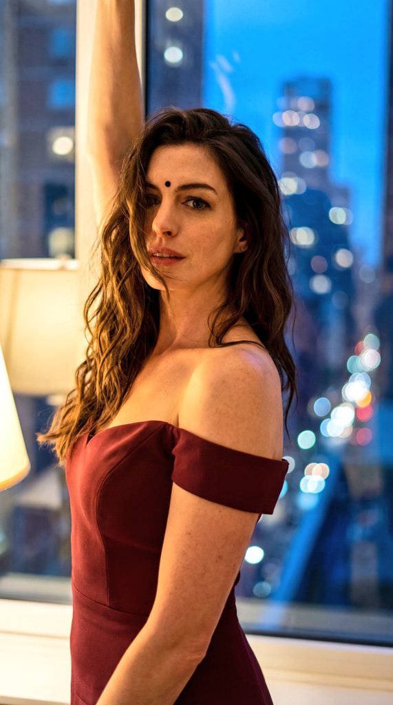 Cinematic Eastern Night Portrait AI image template preview